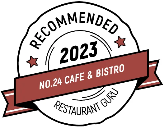 Restaurant Guru Recommended 2023 - No.24 Cafe & Bistro
